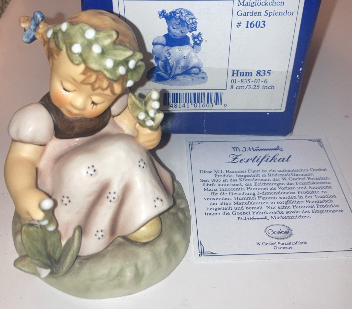 2002 Hummel Goebel #1603 ‘Garden Splendor’ Hum835 1st Issue Original Box