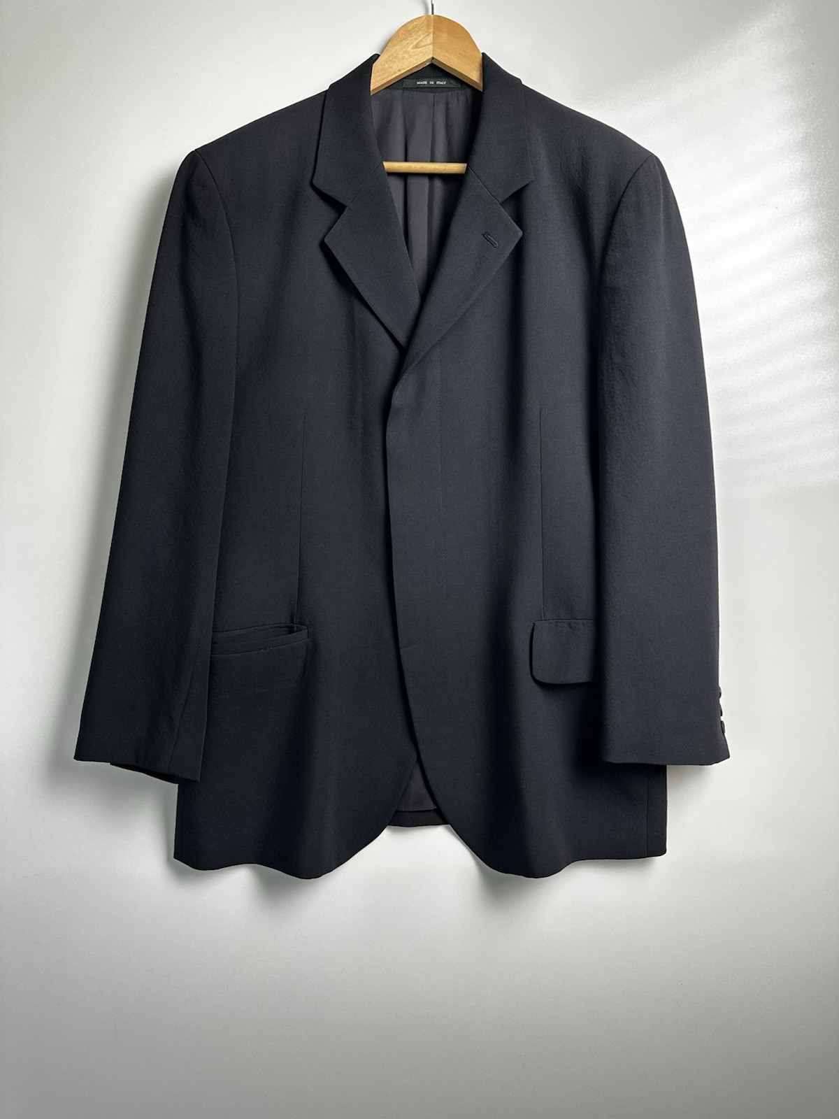 EMPORIO ARMANI Vintage Y2K | Black Wool Blazer Sport Coat | IT 52 US 42