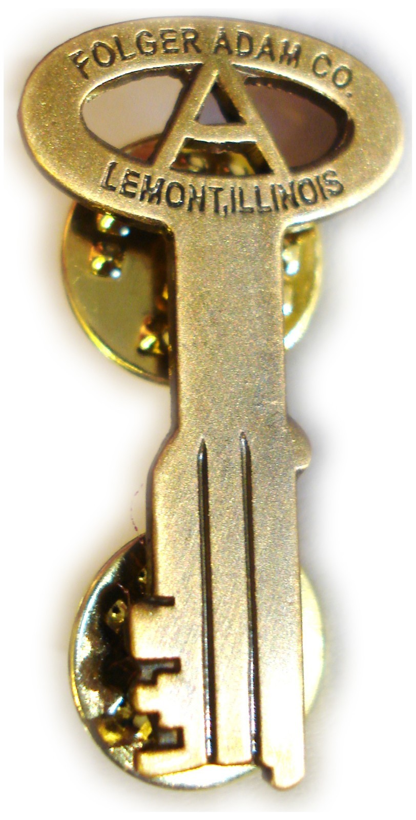 Folger Adam Prison Jail Key Prison Convict Felon Guard Suit Tie Tack Lapel Pin