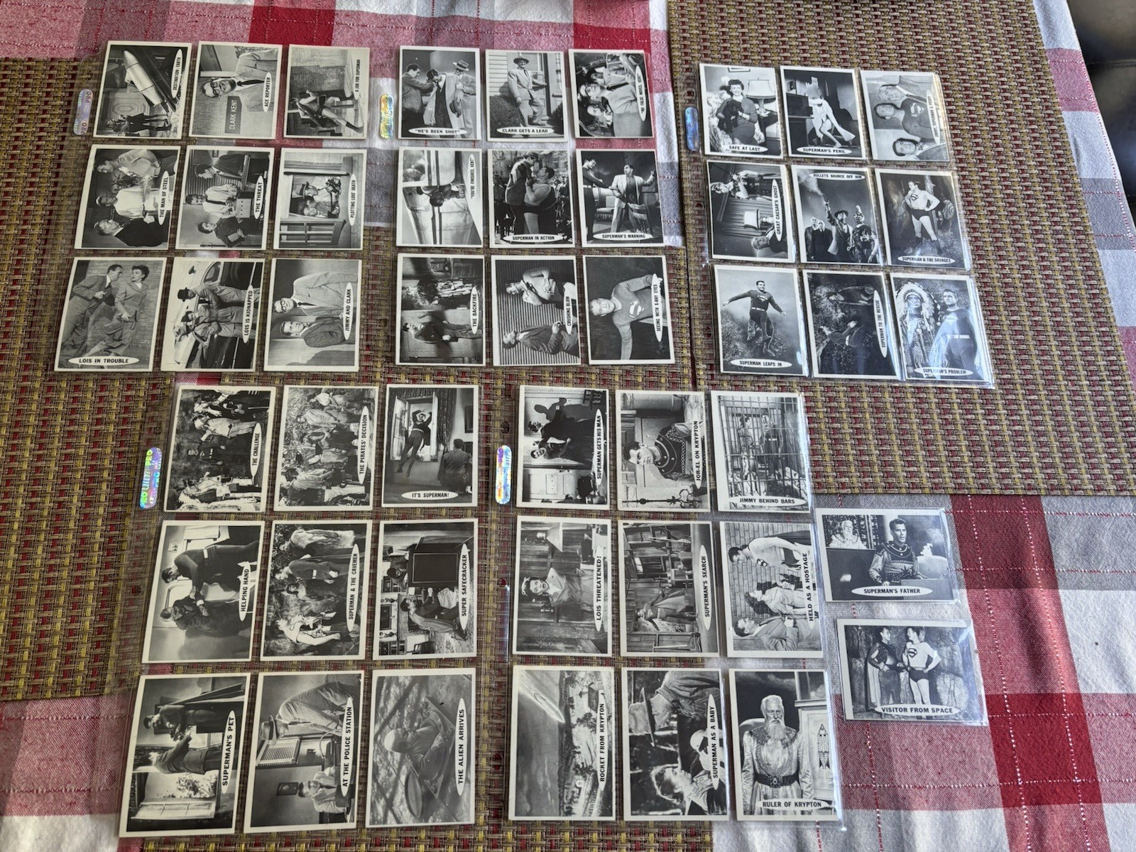 1966 Topps Superman 47 cards near complete set 47 0f 66 EX to EXMT+