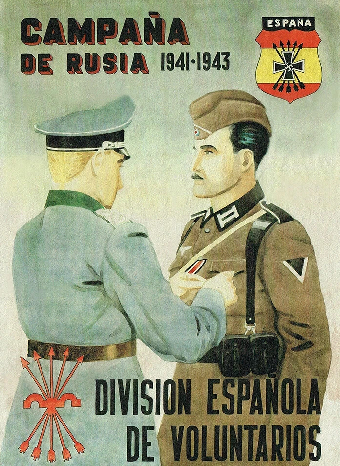 WWII WW2 Campaña De Rusia Division Española De Voluntarios Repro Print Poster