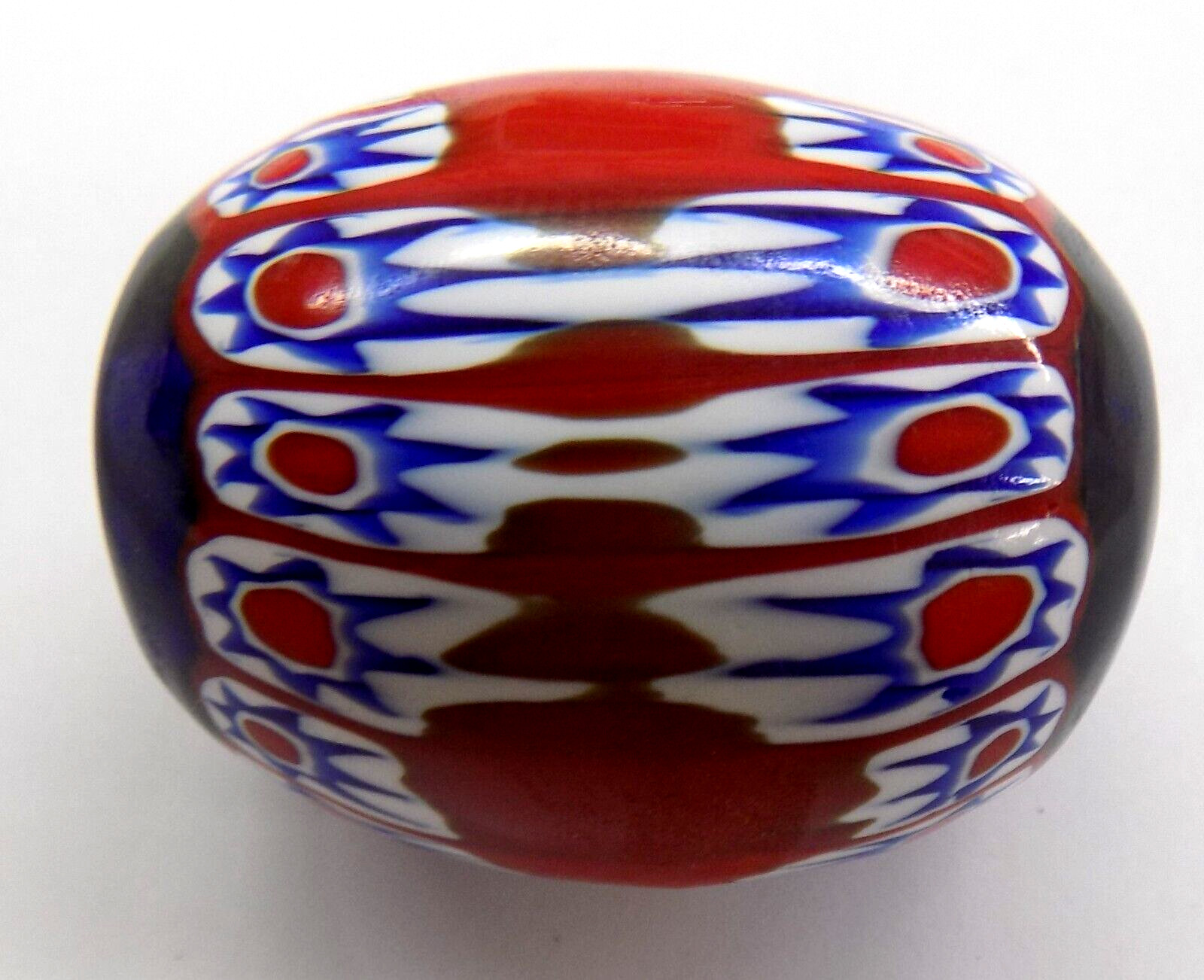 One of a Kind RARE Chevron Mosaic  African  Trade Bead     W10  #1