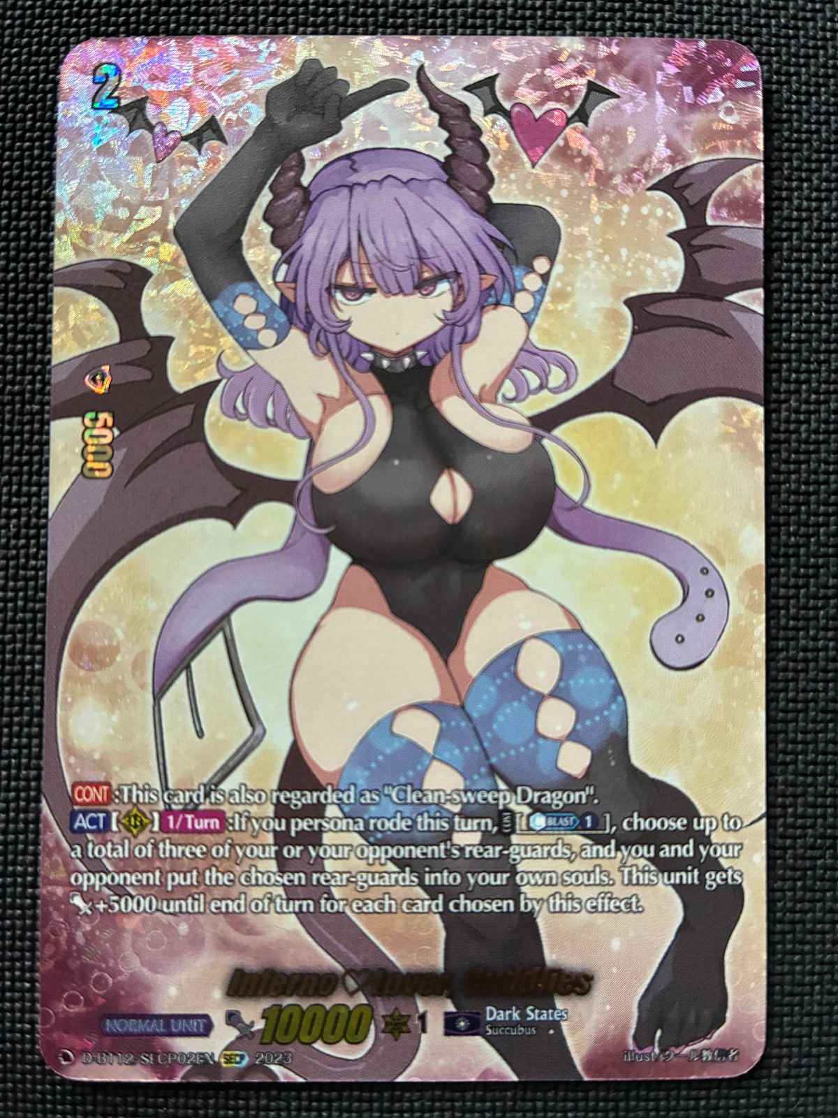 Cardfight Vanguard Inferno Wing Dragon Greedon SECP D-BT12/SECP02EN 2023
