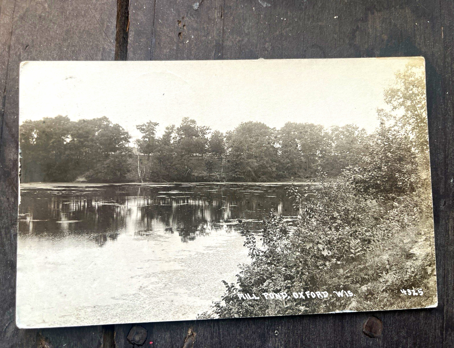 Vintage Oxford WI Mill Pond RPPC Postcard Divided Back 1914 Stamp Wisconsin Vintage Oxford WI Mill Pond RPPC Postcard Divided Back 1914 Stamp Wisconsin