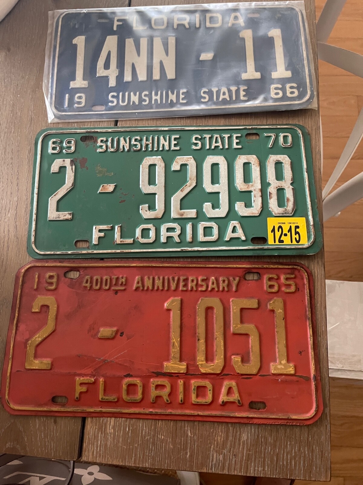 VINTAGE  1966 1969/70 License Plate Florida Original