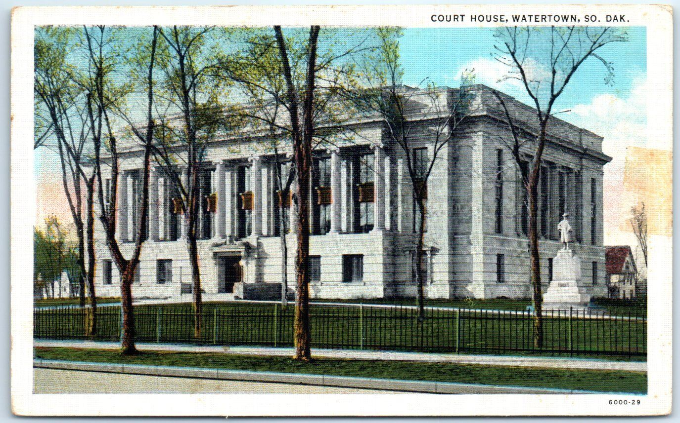 Postcard - Court House - Watertown, South Dakota