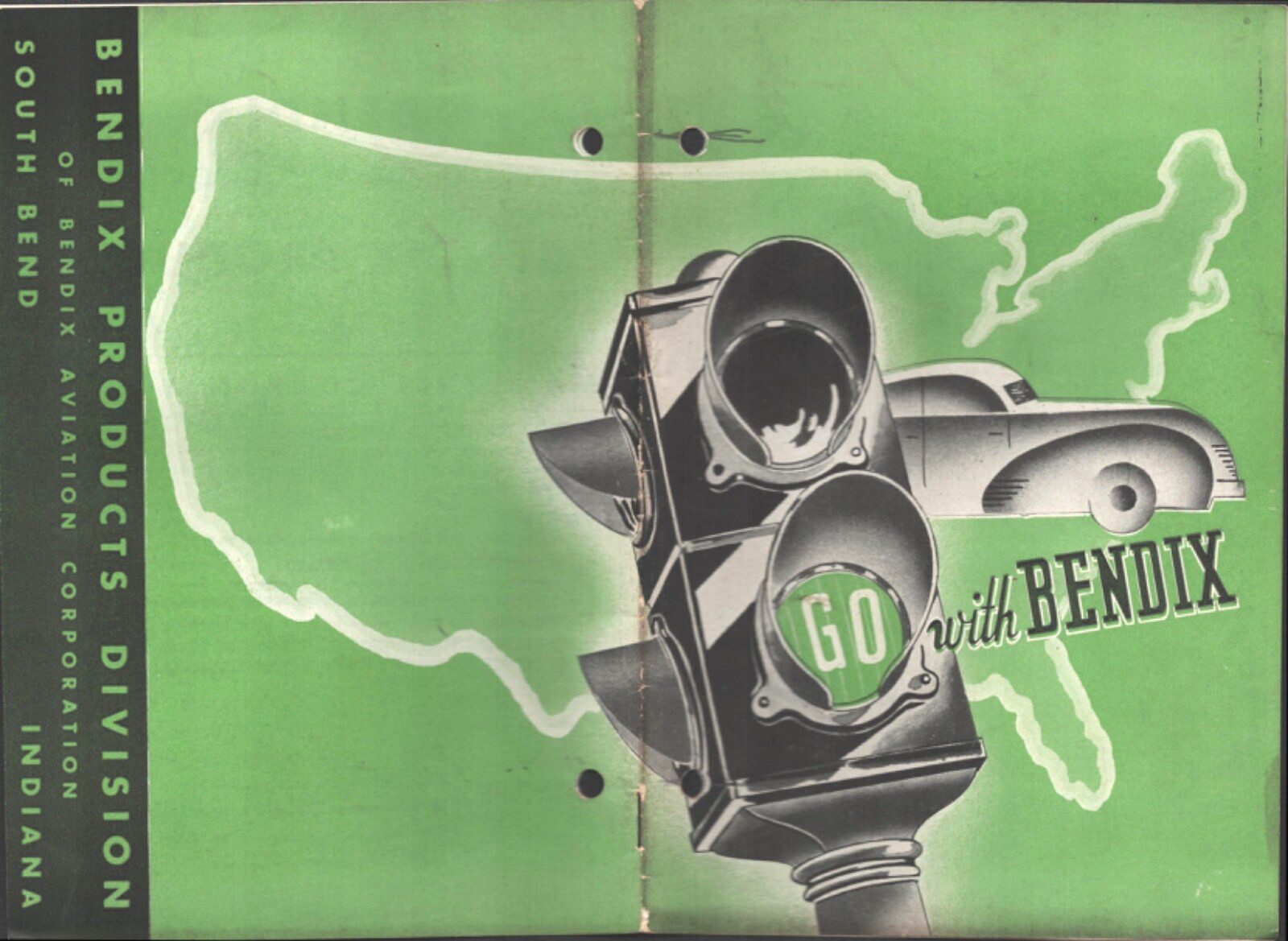 1939 BENDIX AUTOMOBILE PARTS vintage car parts catalog SOUTH BEND, INDIANA