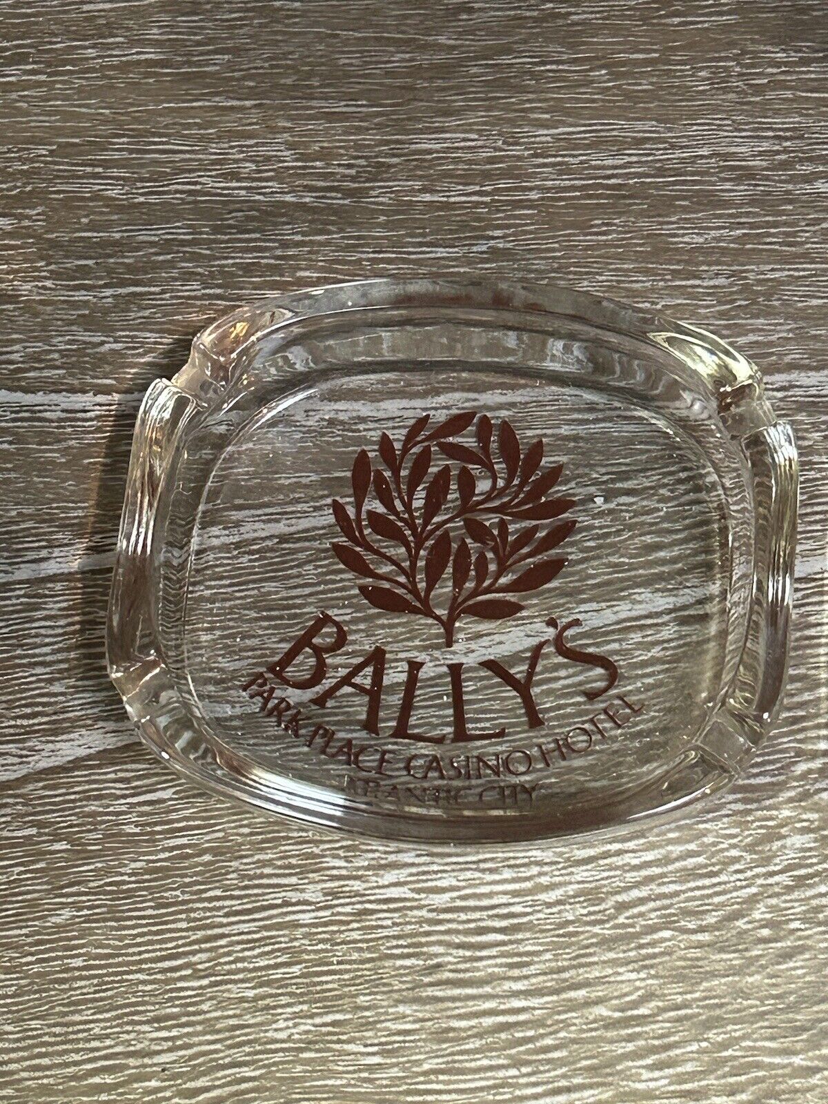 Vintage Bally's Casino Park Place Hotel Room Glass Ashtray Atlantic City
