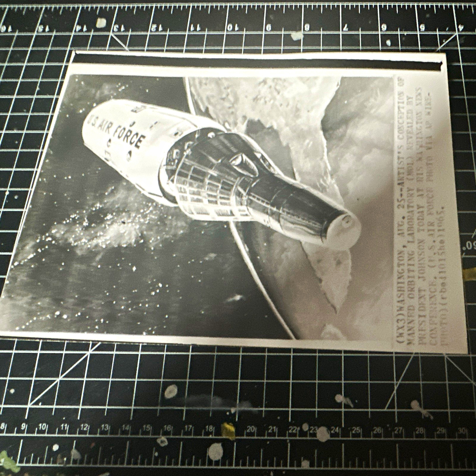 1965 NASA Gemini Press Photo - B&W