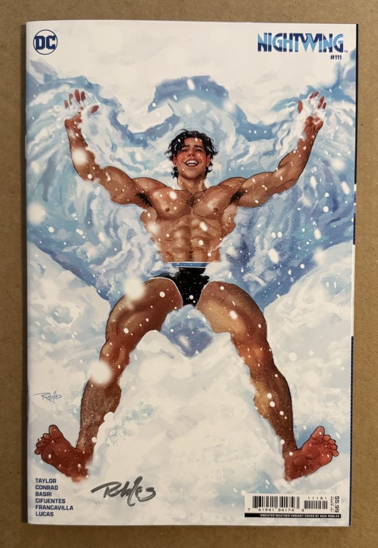 Nightwing #111 Robles Sweater Weather Variant Signed By Nick Robles Nightwing #111 Robles Sweater Weather Variant Signed By Nick Robles
