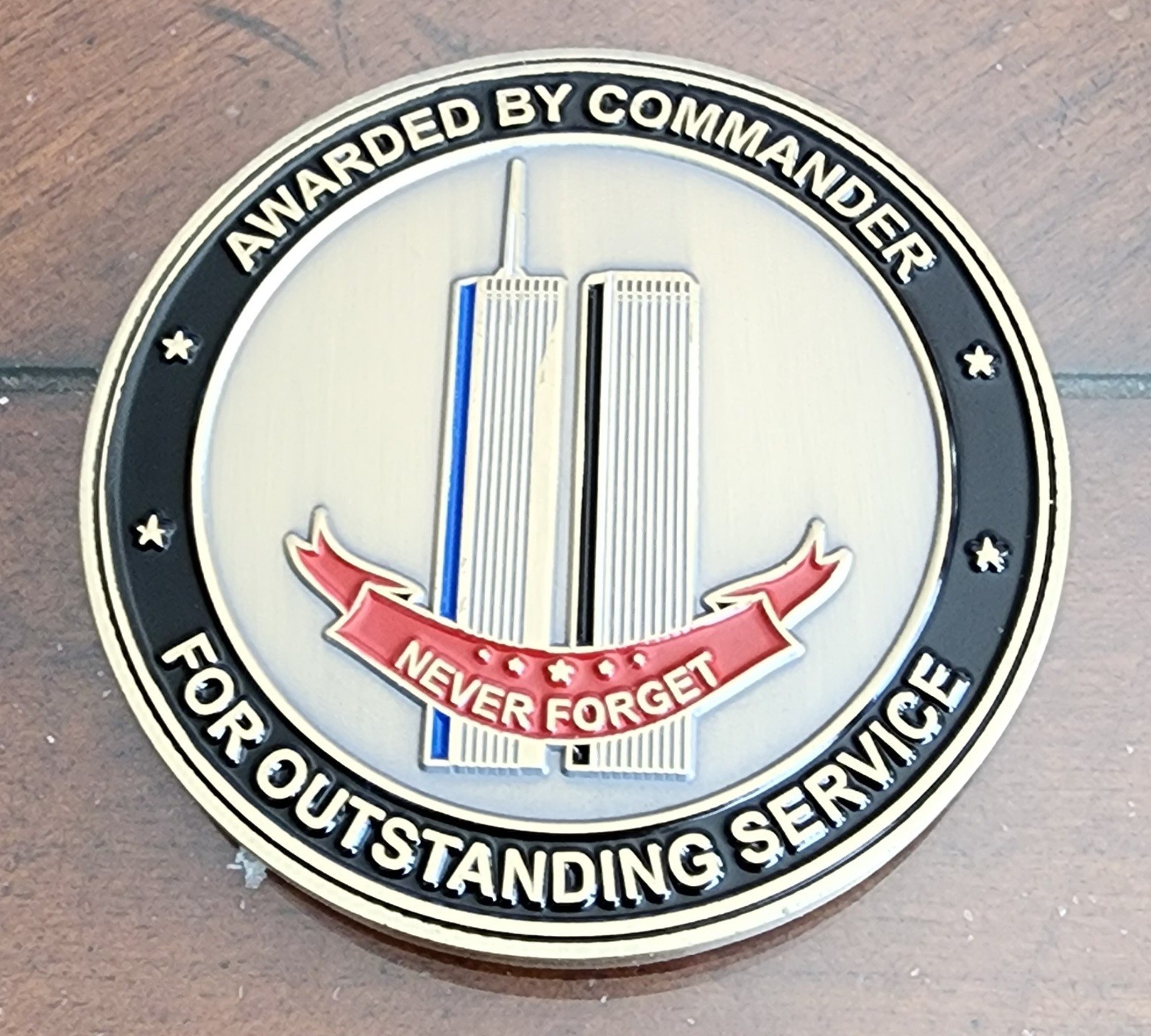 9/11 Army General challenge coin