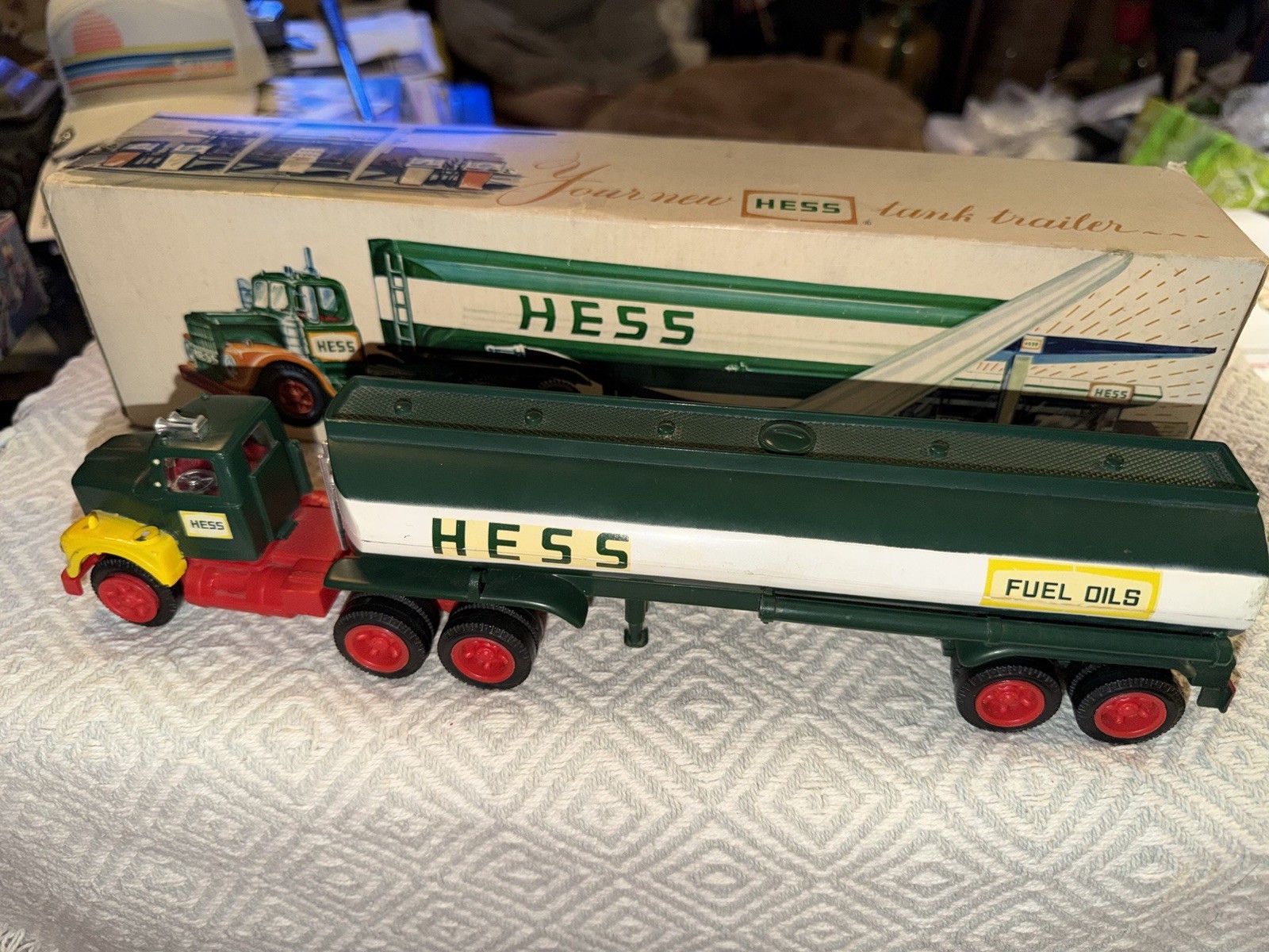 1968 Vintage Hess Tanker Truck by Marx – Perth Amboy Box – Original 1960s Toy