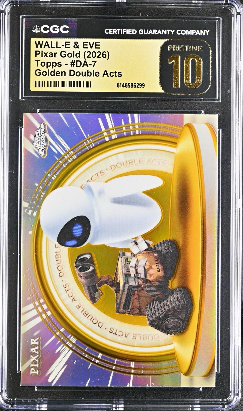 Topps Pixar Gold (2026) WALL-E & EVE Golden Double Acts DA-7 CGC PRISTINE 10