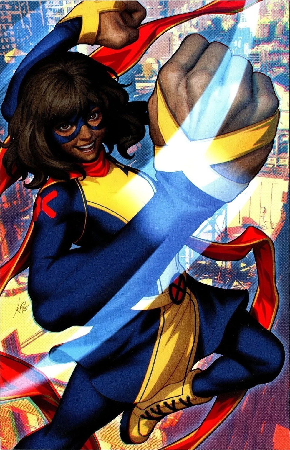 💥 MS MARVEL THE NEW MUTANT #1 STANLEY ARTGERM LAU 1:100 VIRGIN VARIANT 2023 VF