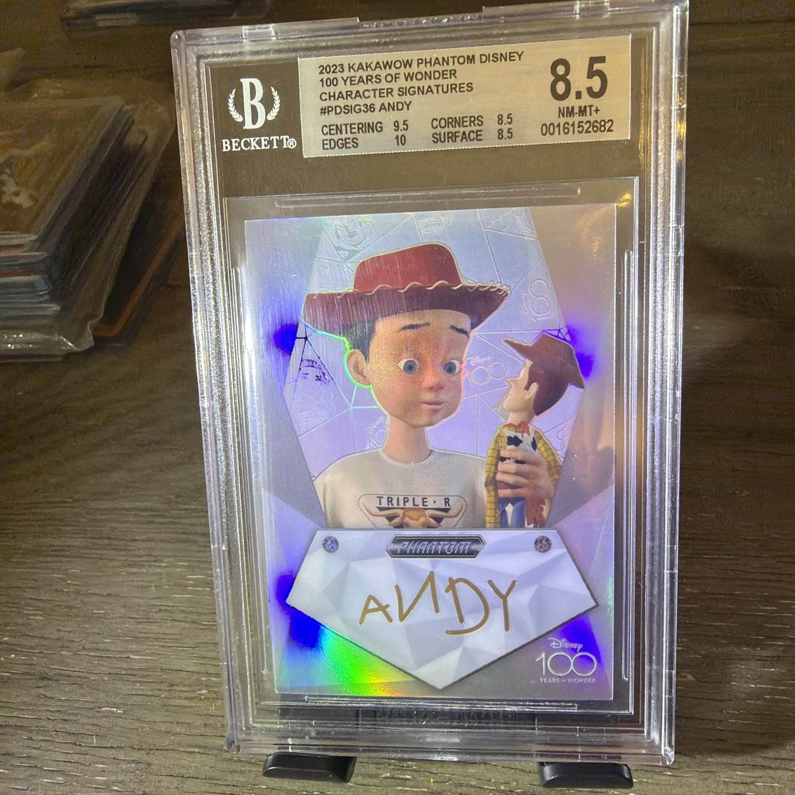2023 KAKAWOW PHANTOM Disney100 Toy Story Andy Signature Card/100 PD-SIG-36 