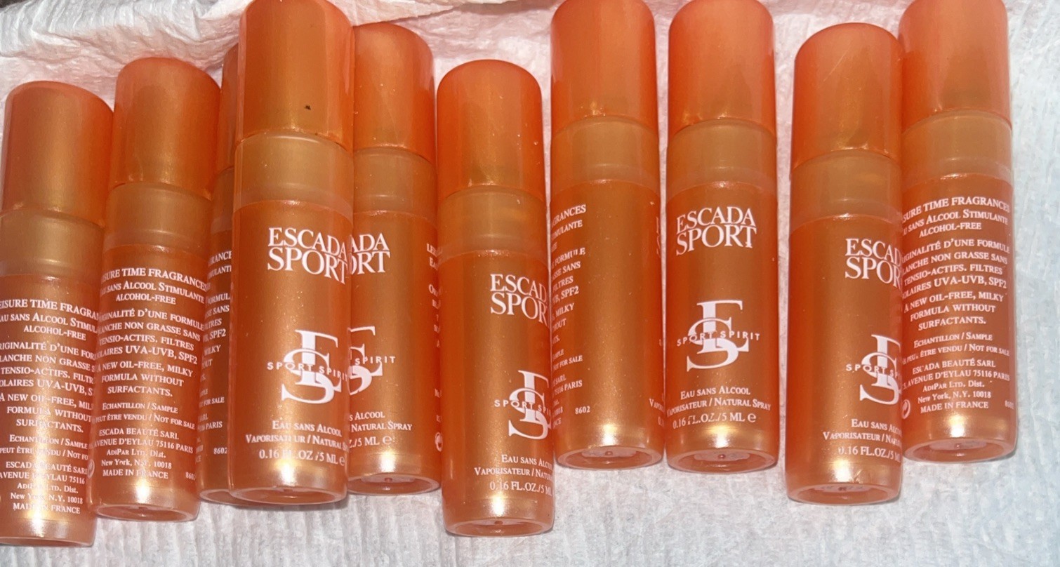 X10 VINTAGE ESCADA SPORT SPIRIT 0.5 ml Alcohol Free Travel Size