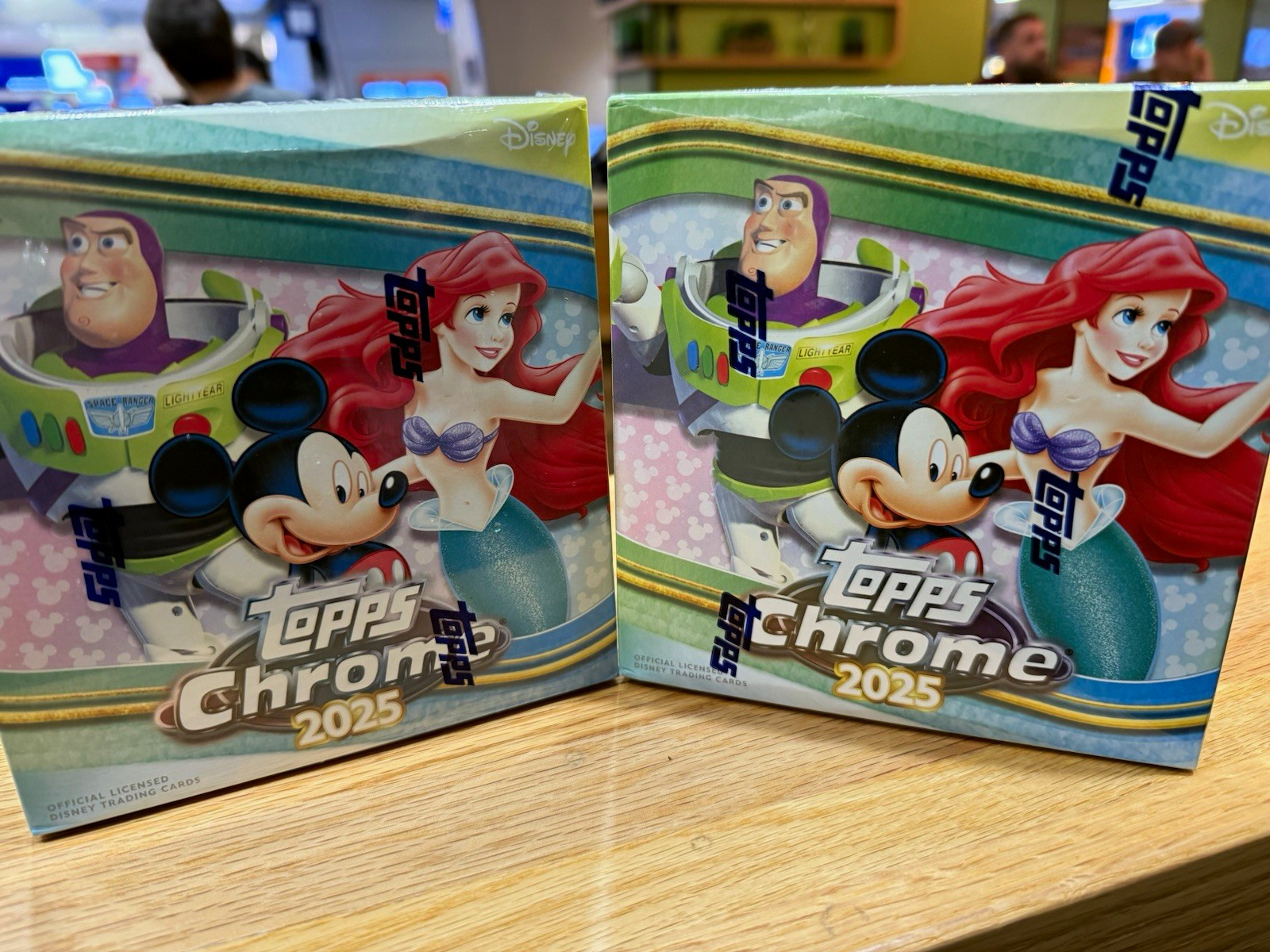 Topps Chrome 2025 Disney Trading Card Box Lot 2 Boxes 60 Cards Inserts Parallels