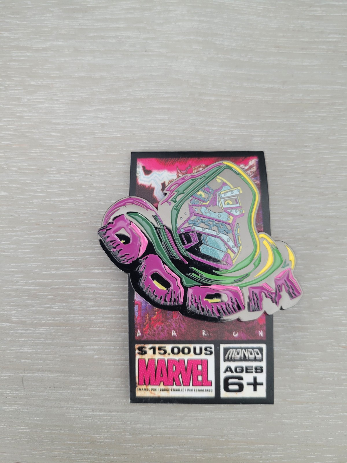 Mondo 2026 SDCC exclusive Dr. Doom enamel pin - Aaron Conley Comic-Con Marvel NM Mondo 2026 SDCC exclusive Dr. Doom enamel pin - Aaron Conley Comic-Con Marvel NM
