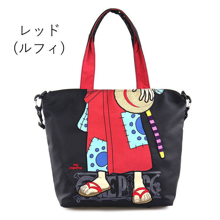 ONE PIECE x mis zapatos Collaboration Tote Bag 2WAY Bag Tote with Shoulder Luffy