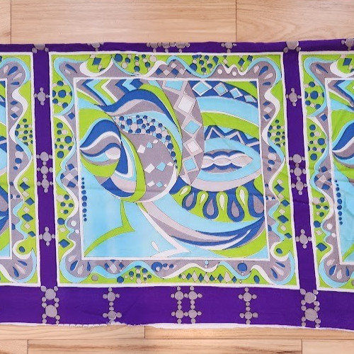 Vintage 1960s Groovy 1970s Acetate Fabric Panel 2 Yards 80in x 41in Psychedelic