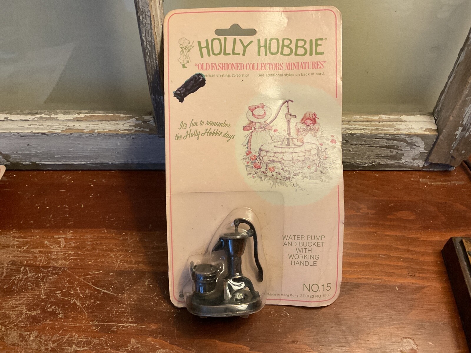 1970s Durham Holly Hobbie #15 Water Pump bucket Miniature Die Cast Metal - New