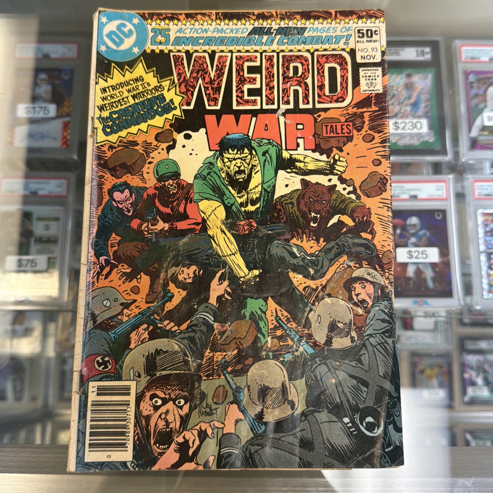 Weird War Tales #93 1st Appearance Creature Commandos Newsstand Edition 1980