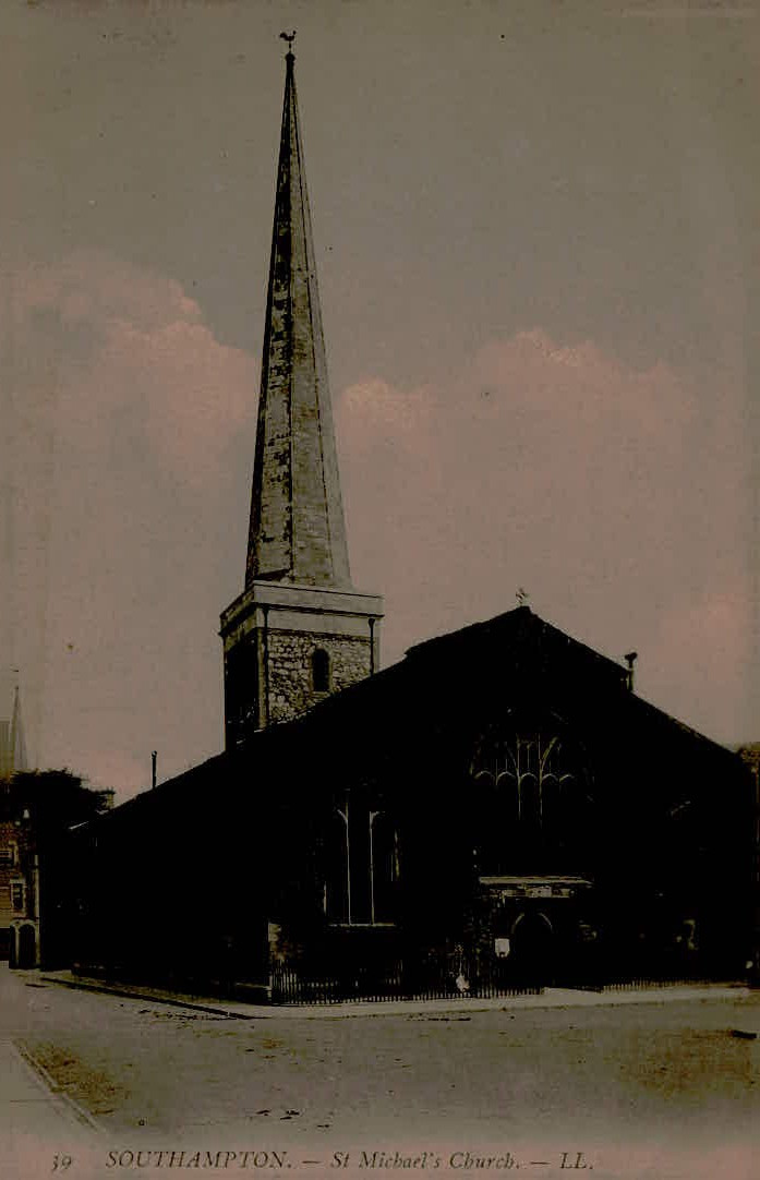 Antique Southampton England Postcard St. Michael's Church LL Series c1910s