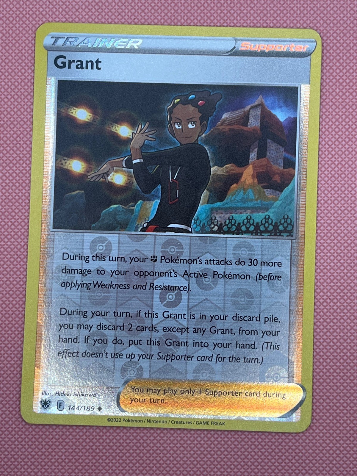 Grant 144/189 Uncommon Astral Radiance Pokemon Reverse Holo Near Mint