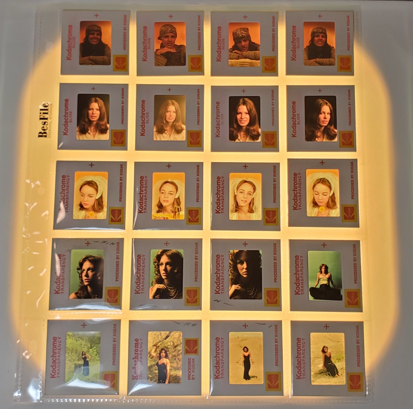 RARE Vintage 1960\'s-1980\'s Lot of 20 Women Fashion Models 35mm 2x2 Slides