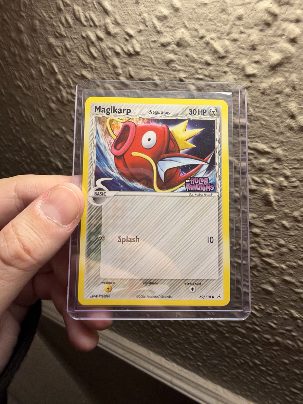 Pokémon TCG Magikarp #69 EX Holon Phantoms Stamped Reverse Holo Mint Condition