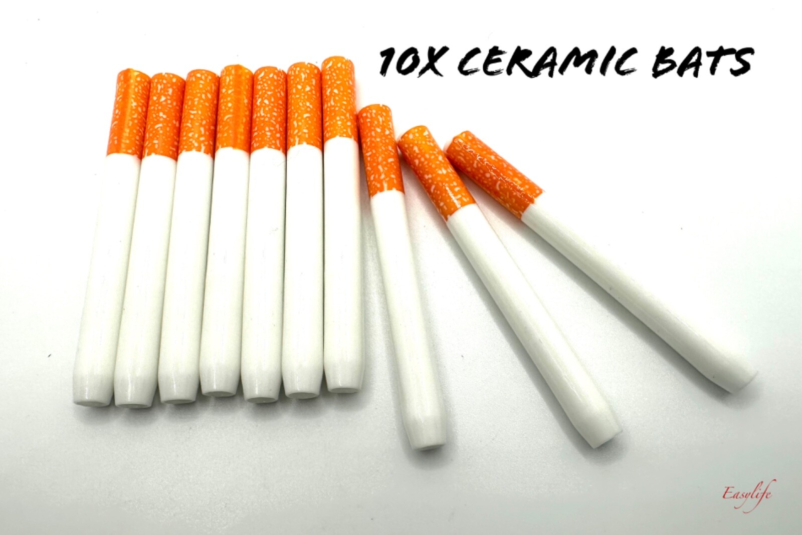 10X CERAMIC Bat Cigarette Dugout or 1 Hitter For Tobacco