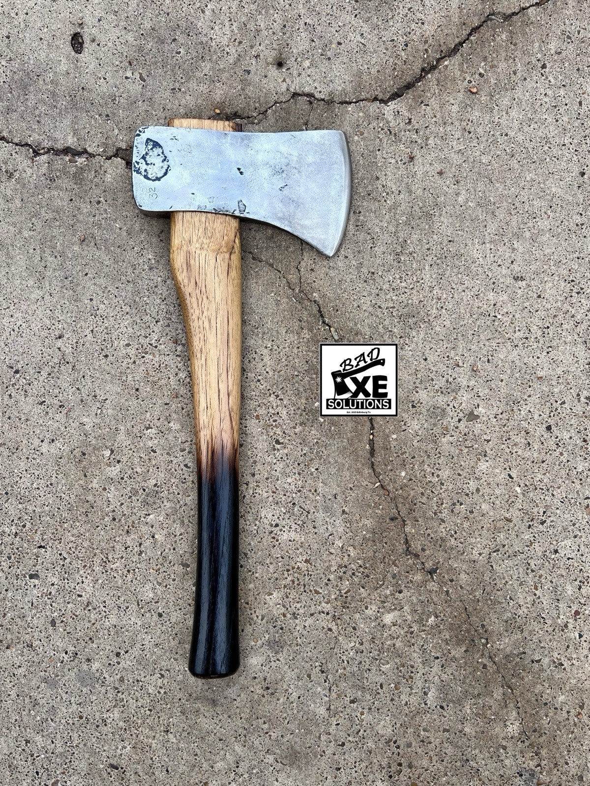 Bad-Axe Wedge Banger / Camp Axe, 3.2lb Mann Axe Head on 19in Miner Handle