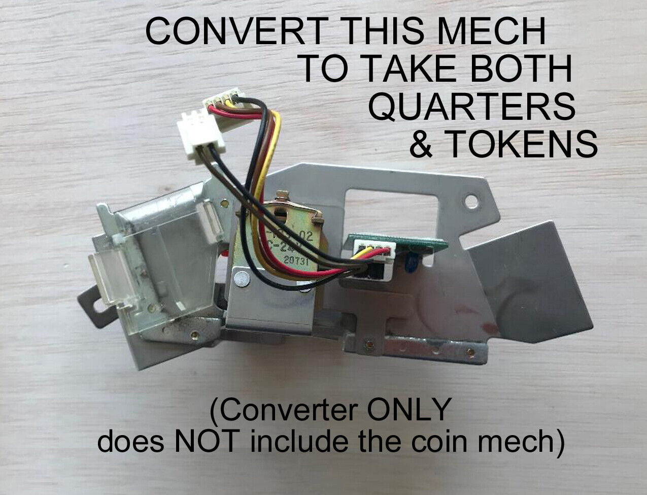 $.25 CONVERTER FOR BELLCO PACHISLO SLOT MACHINES - ACCEPTS QUARTERS & TOKENS