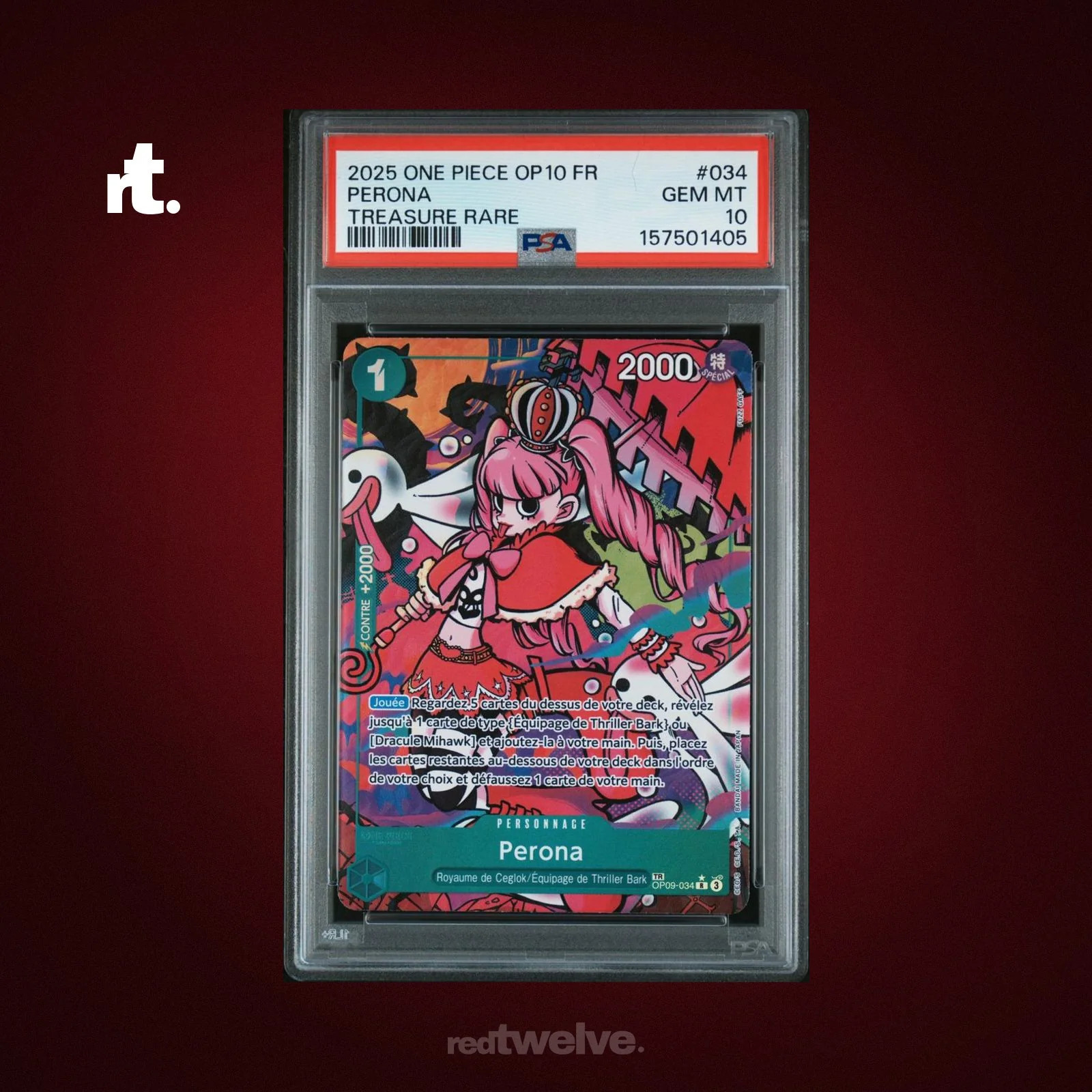 [PSA 10] Perona [Treasure Rare] OP09-034 - FR
