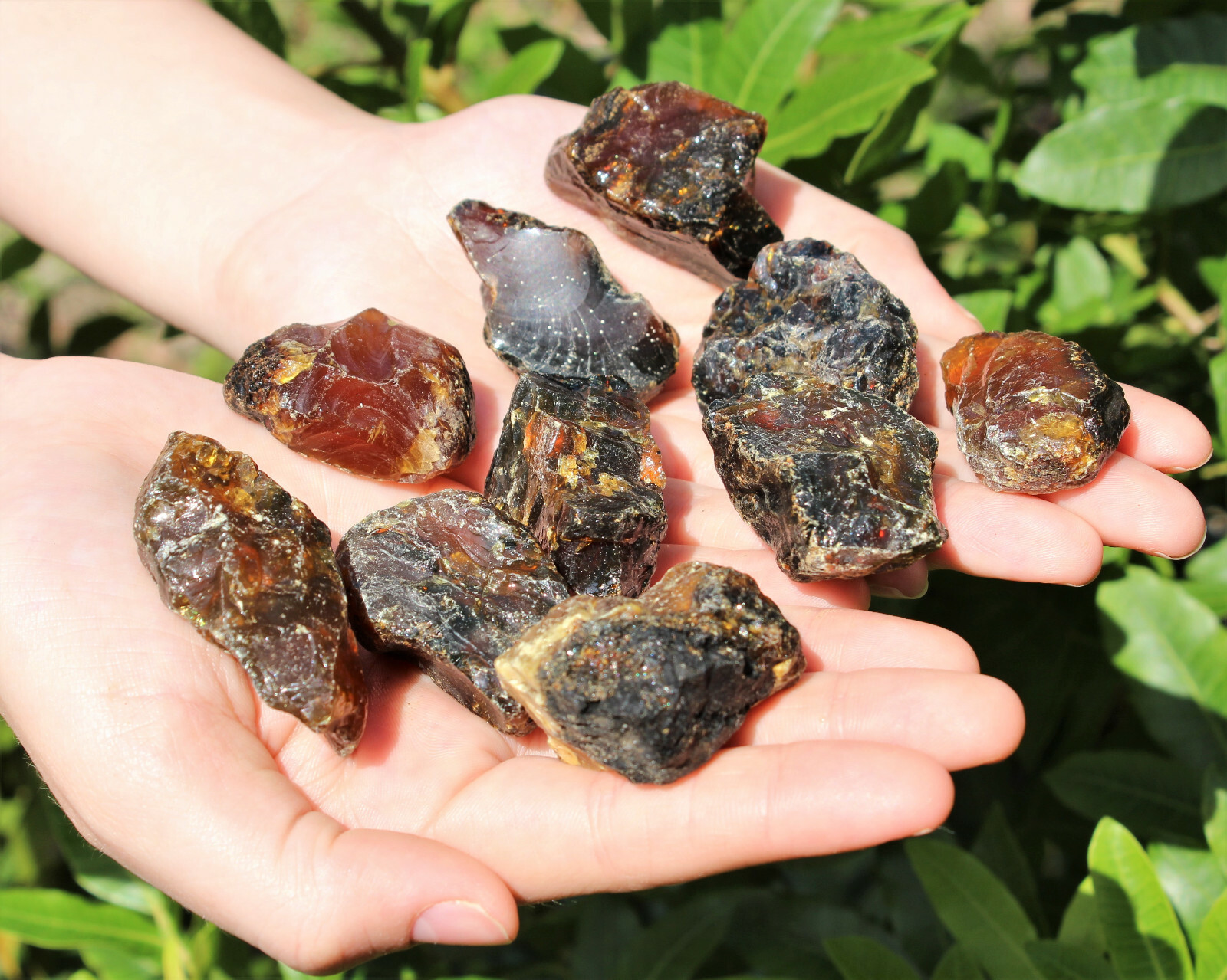 Indonesian Raw Amber: Choose Size (A Grade Natural Rough Black Amber Crystals)