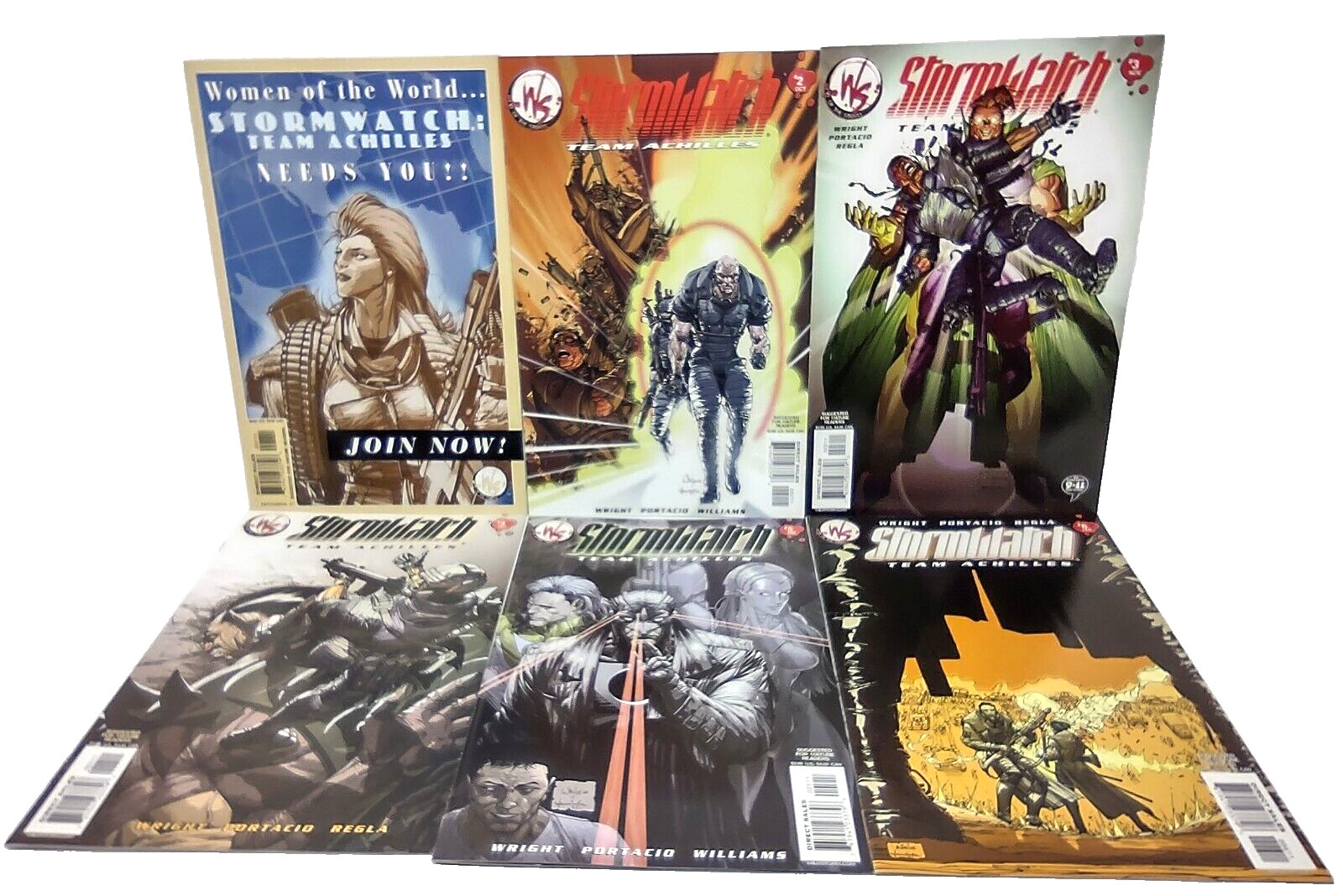 StormWatch Team Achilles Issues 1 2 3 4 5 6 WildStorm Comics 2002-2003 Lot of 6