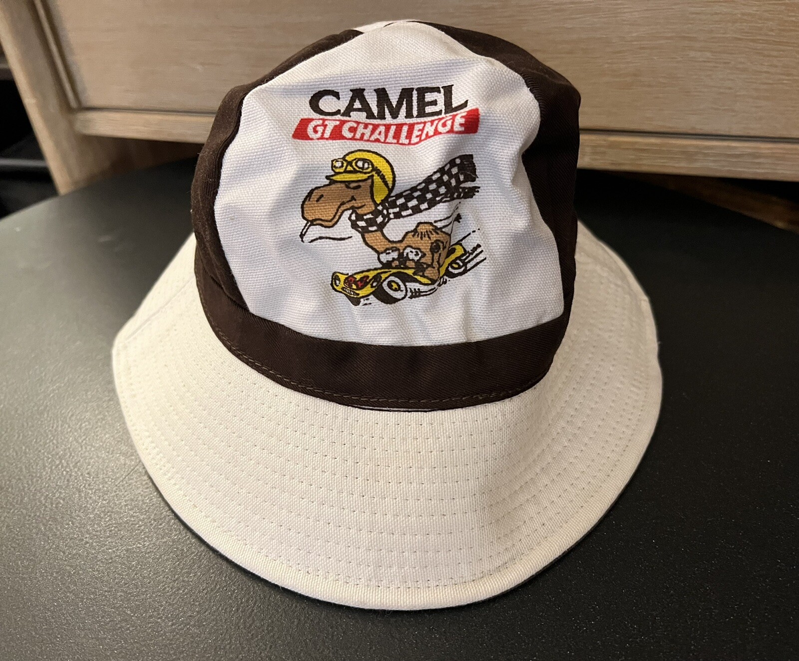 Vintage 1990\'s CAMEL GT CHALLENGE Auto Racing SMALL Bucket Hat NEW OLD STOCK