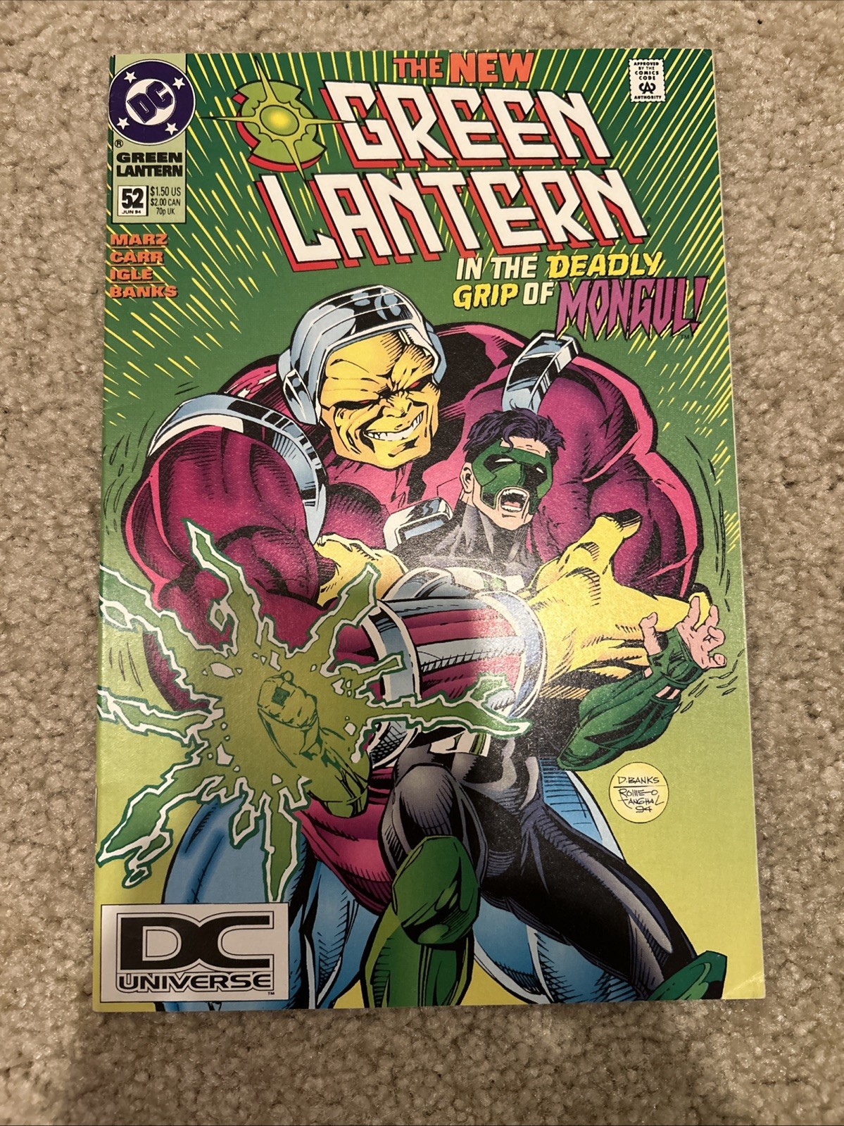 GREEN LANTERN #52 (1994) DCU Logo Variant 💥