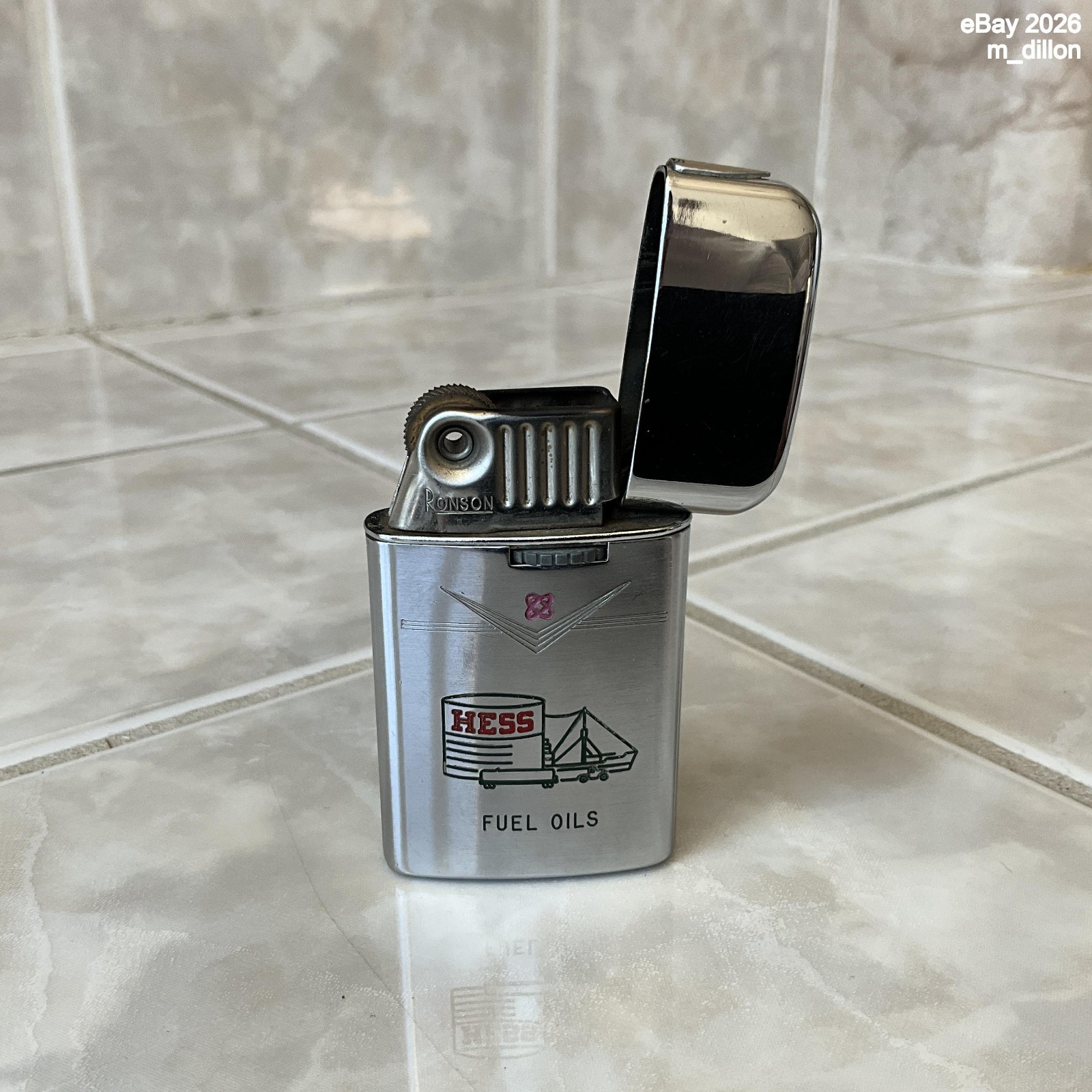 Rare 1960s Hess Toy Truck Oil & Chemical Corp Ronson Varaflame Lighter Fuel Oils Rare 1960s Hess Toy Truck Oil & Chemical Corp Ronson Varaflame Lighter Fuel Oils