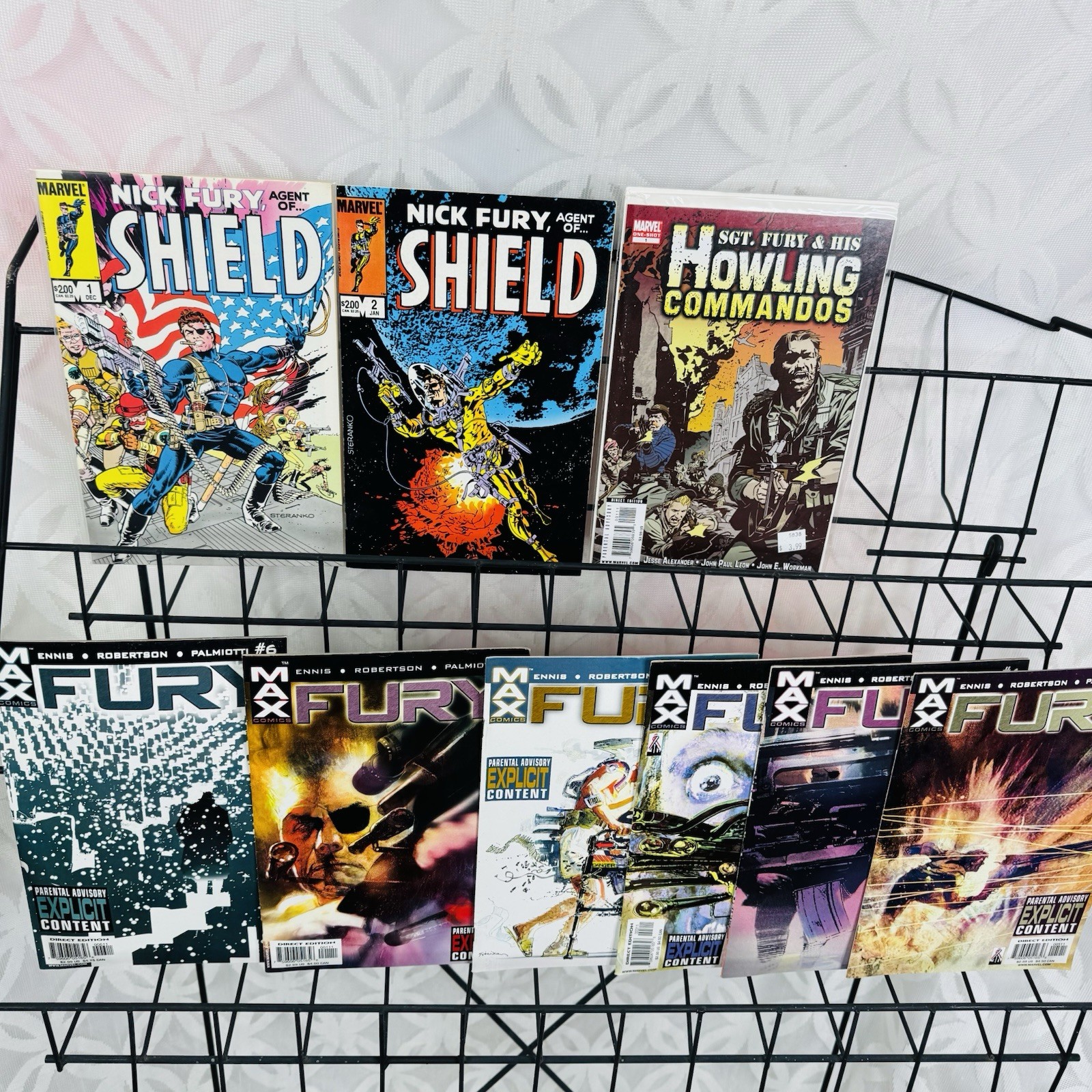 Fury Max 1-6 Nick Fury Special Edition 1-2 & Howling Commandos One Shot Lot Key