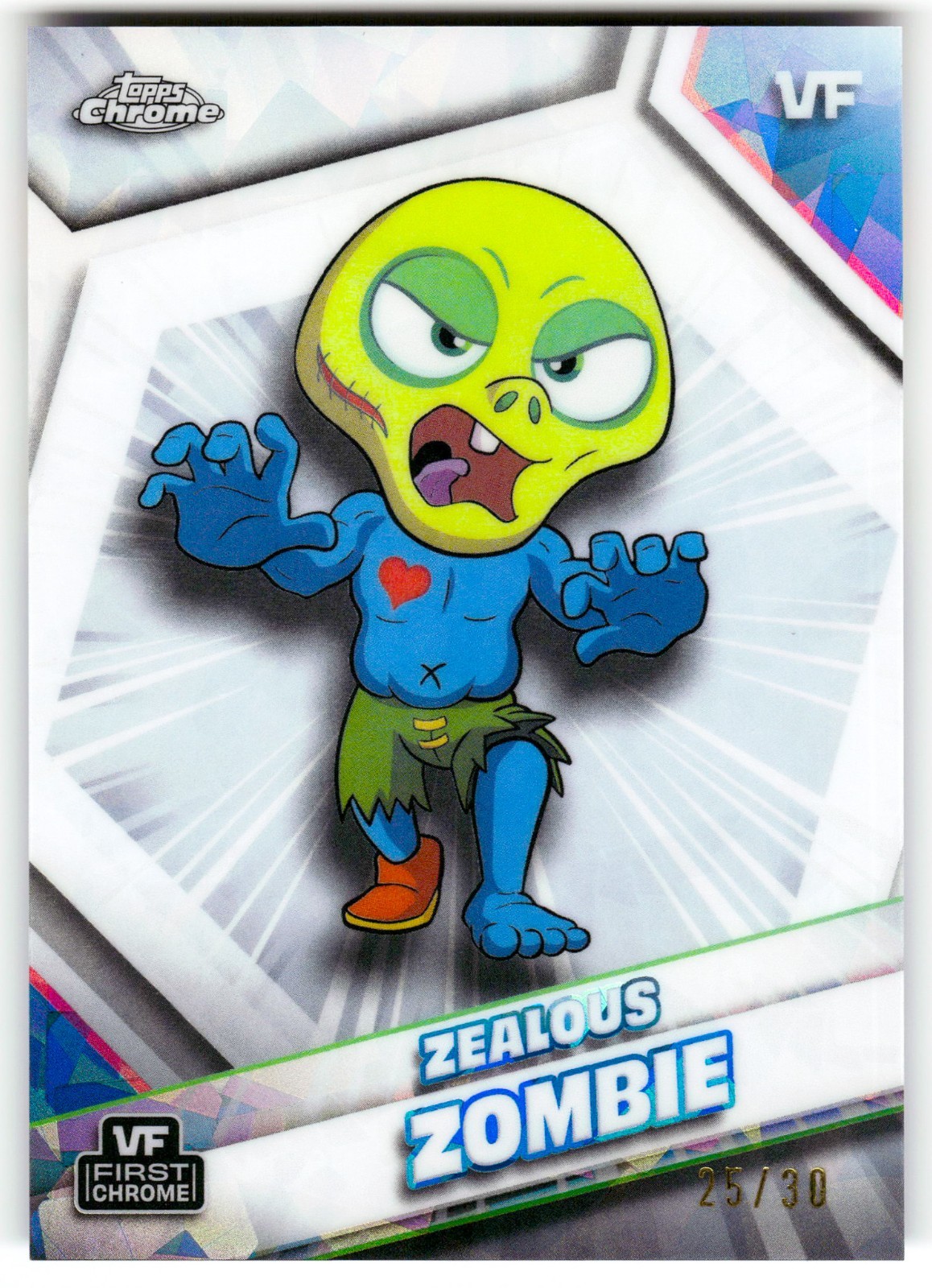 Zealous Zombie White Sapphire #25/30 2026 Topps Chrome Sapphire VeeFriends