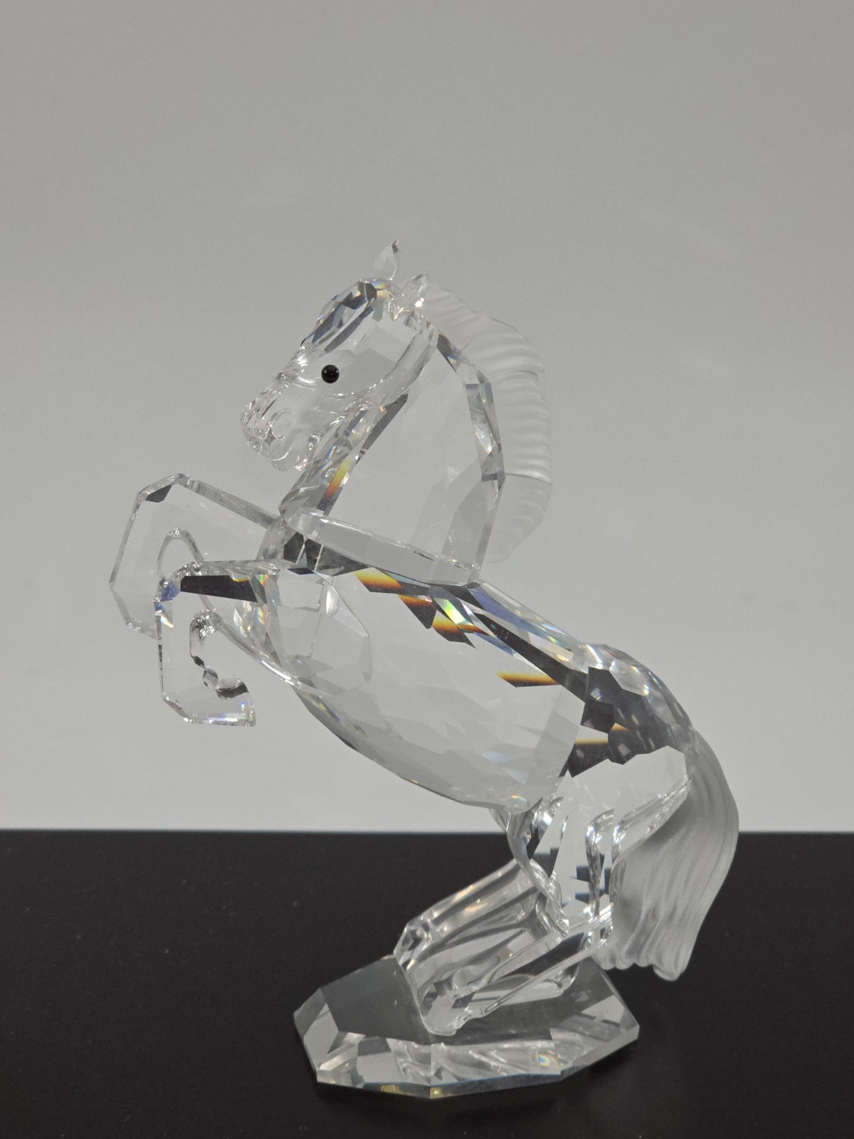 Swarovski Crystal Rearing Horse Figurine 7612 Made in Austria Vintage