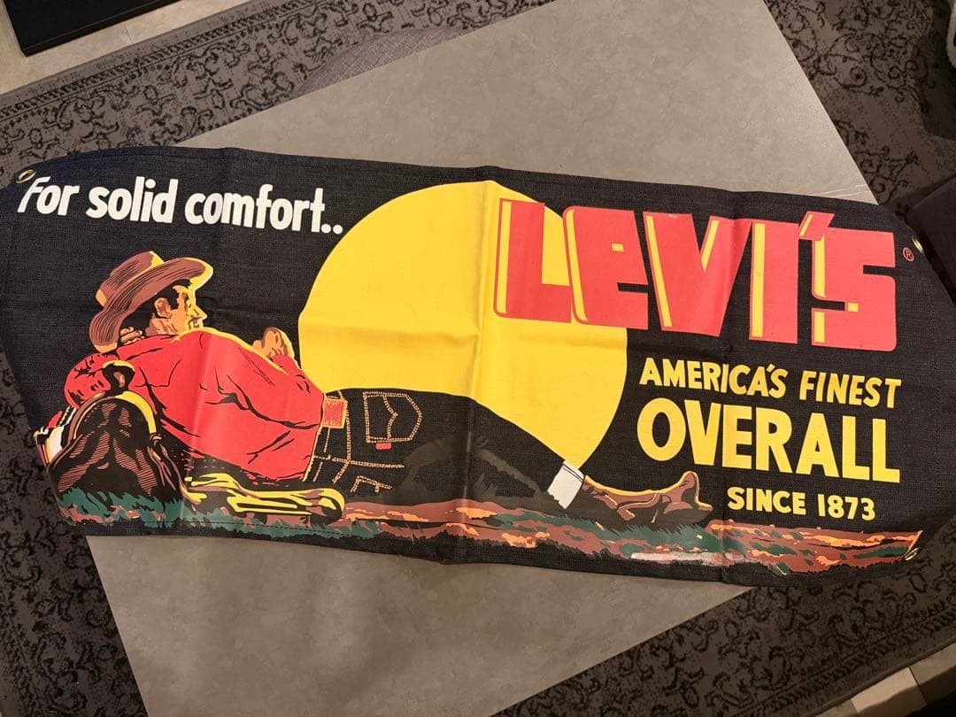 Levi\'s 501 Denim Advertising Banner Vintage Display Non-Sale Rare Used