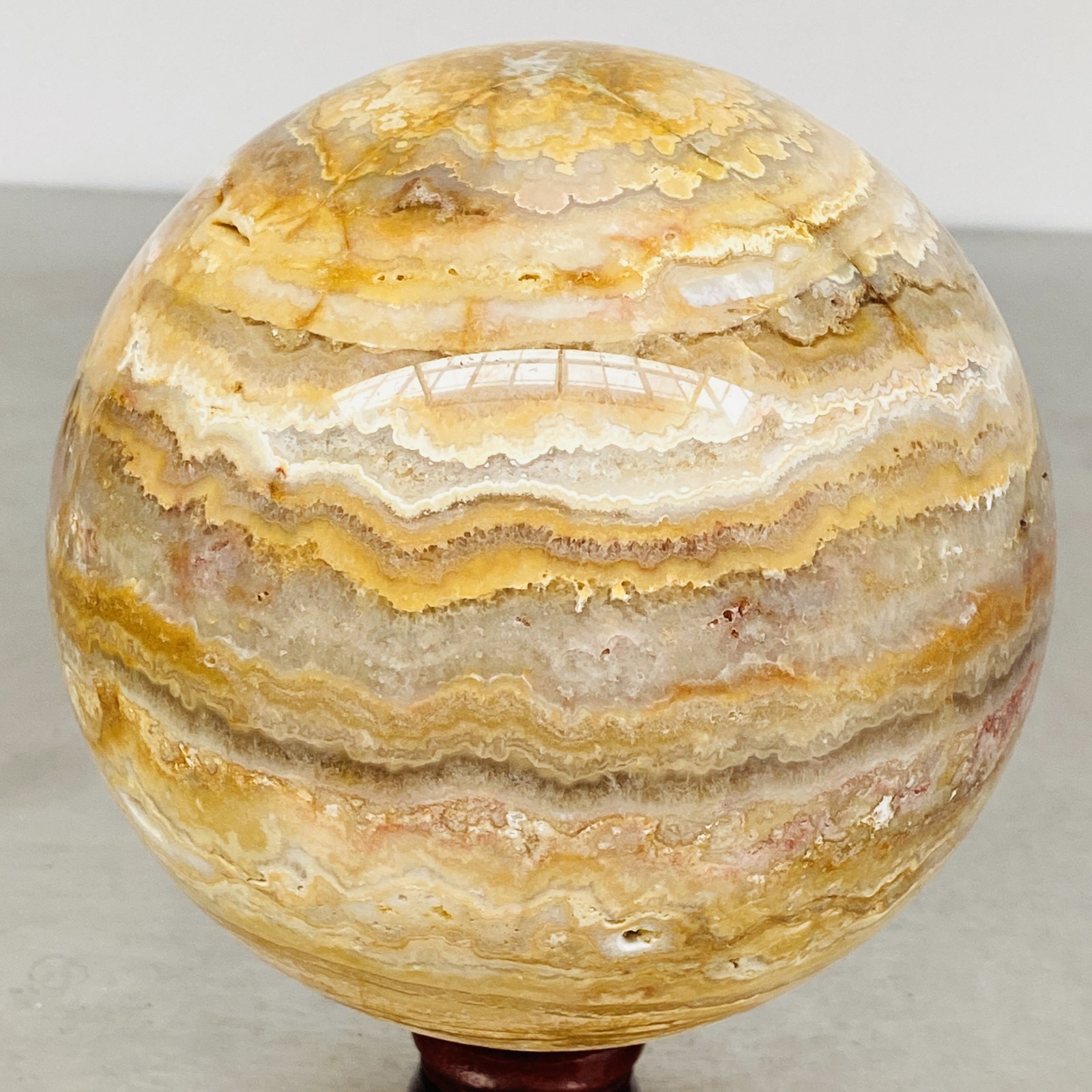 Natural thousand-layer agate crystal ball healing 2960G