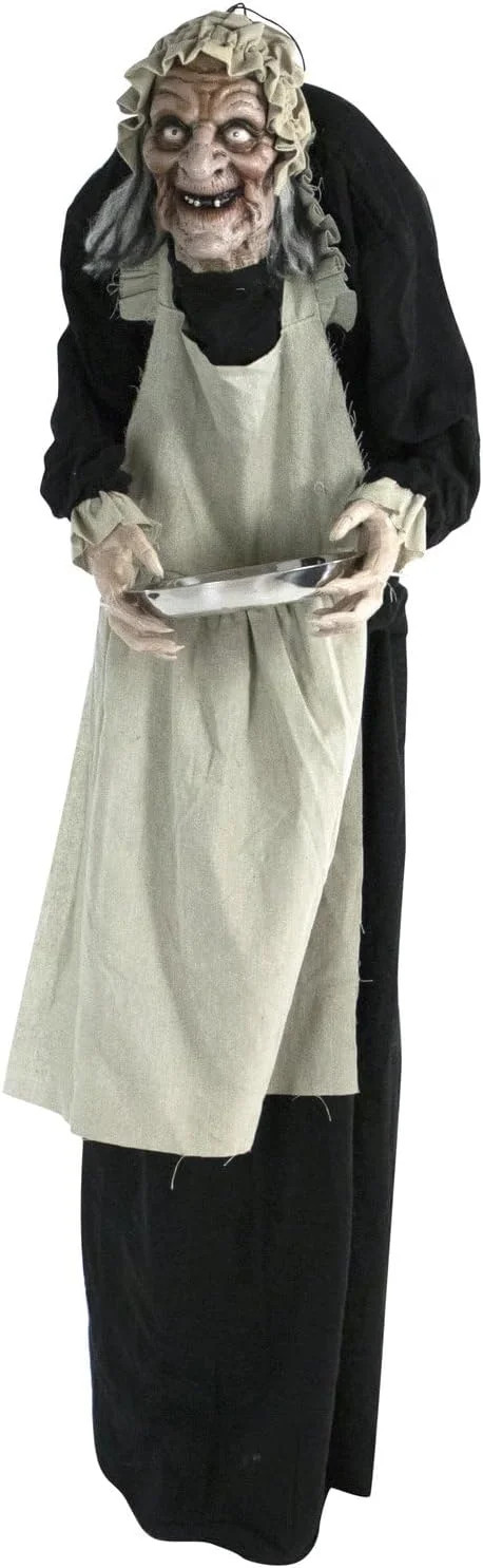 Life-Size 5.0-Ft. Talking Zombie Maid Animatronic