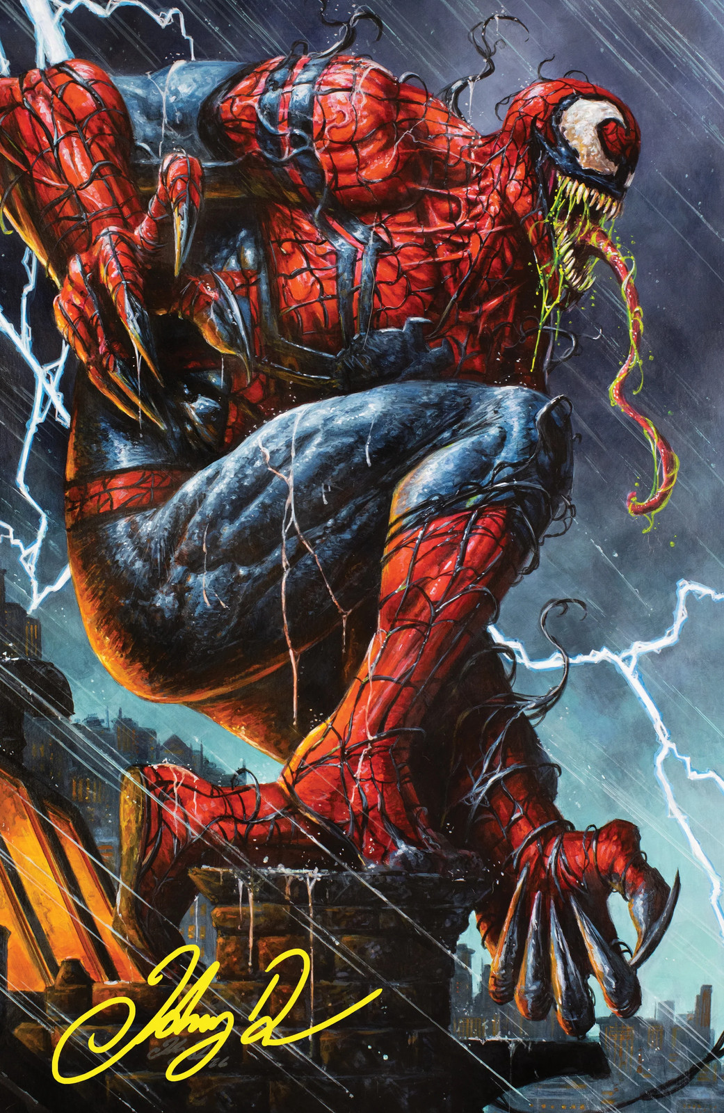 THE AMAZING VENOM #1 JOHNNY DESJARDINS NYCC EXCLUSIVE - VIRGIN SIGNED W/COA THE AMAZING VENOM #1 JOHNNY DESJARDINS NYCC EXCLUSIVE - VIRGIN SIGNED W/COA