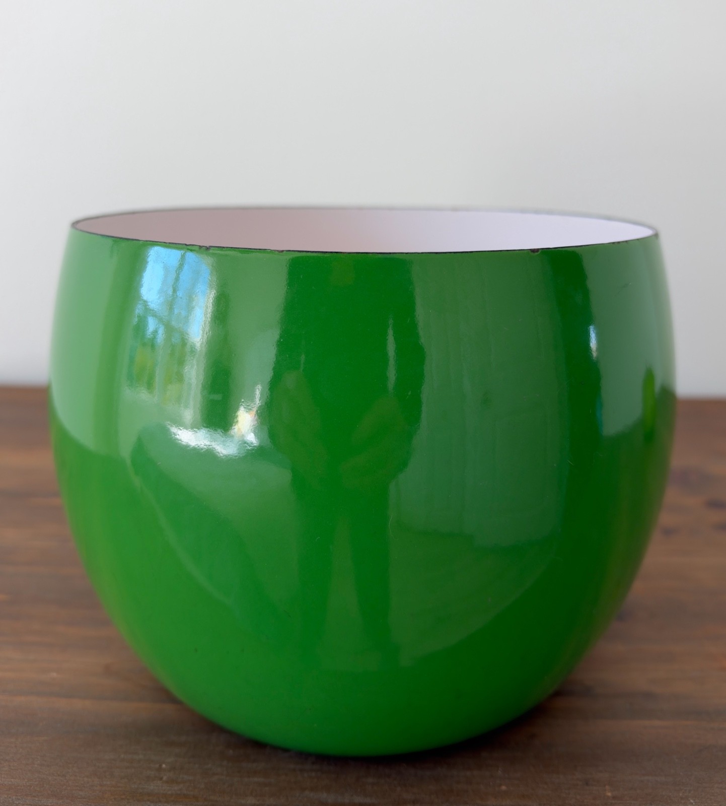DANSK DESIGNS FRANCE IHQ Green Enamel on Steel Bowl 8\