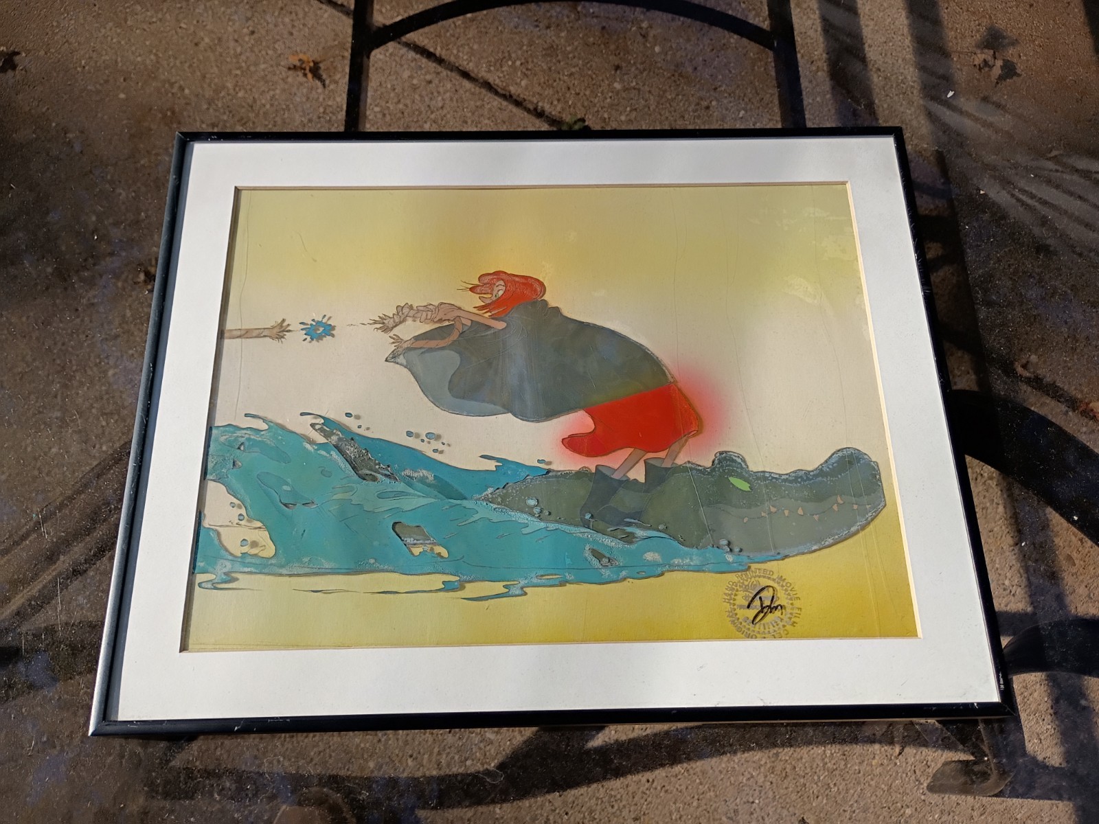 1977 RARE DISNEY ANIMATION CEL  original hand-painted animation production cel
