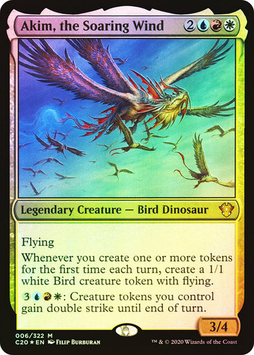 FOIL Akim, the Soaring Wind ~ Commander: Ikoria [ NM ] [ Magic MTG ]