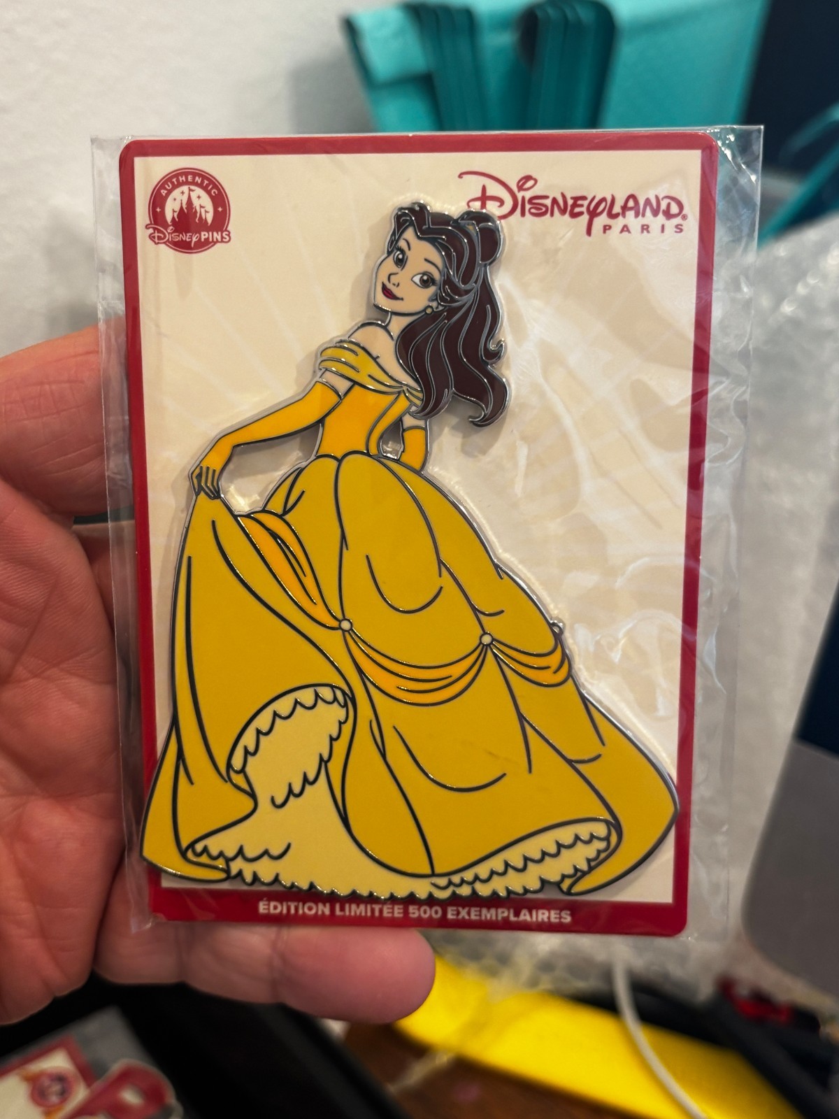 Disneyland Paris DLP Pin Trading Time PTT Jumbo Pin - Belle